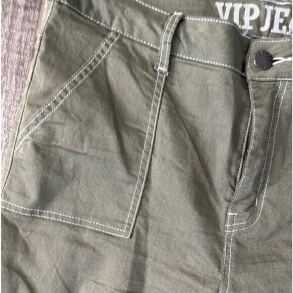 VIP JEANS green Cargo Jeans Juniors 17 plus size - Picture 4 of 8